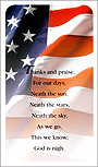 Veterans funeral card